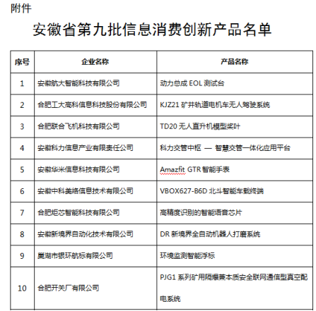 恭喜！云智能印章入選安徽省第九批信息消費(fèi)創(chuàng)新產(chǎn)品名單！(圖2)